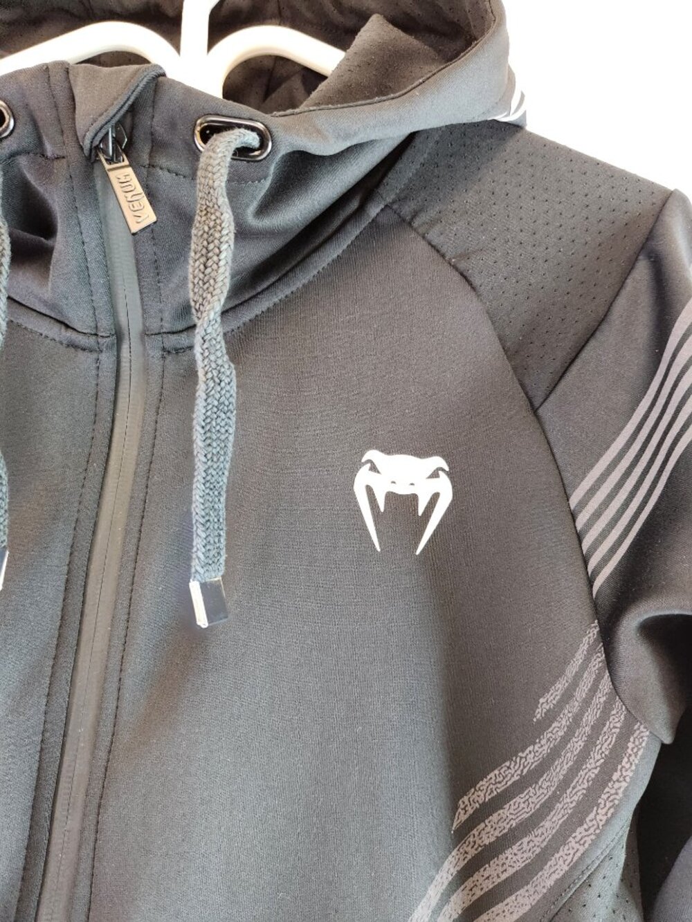 Venum UFC Fight Night 2021 Hoodie Shevchenko Activewear Black Grey YOU PICK SIZE - Picture 3 of 16